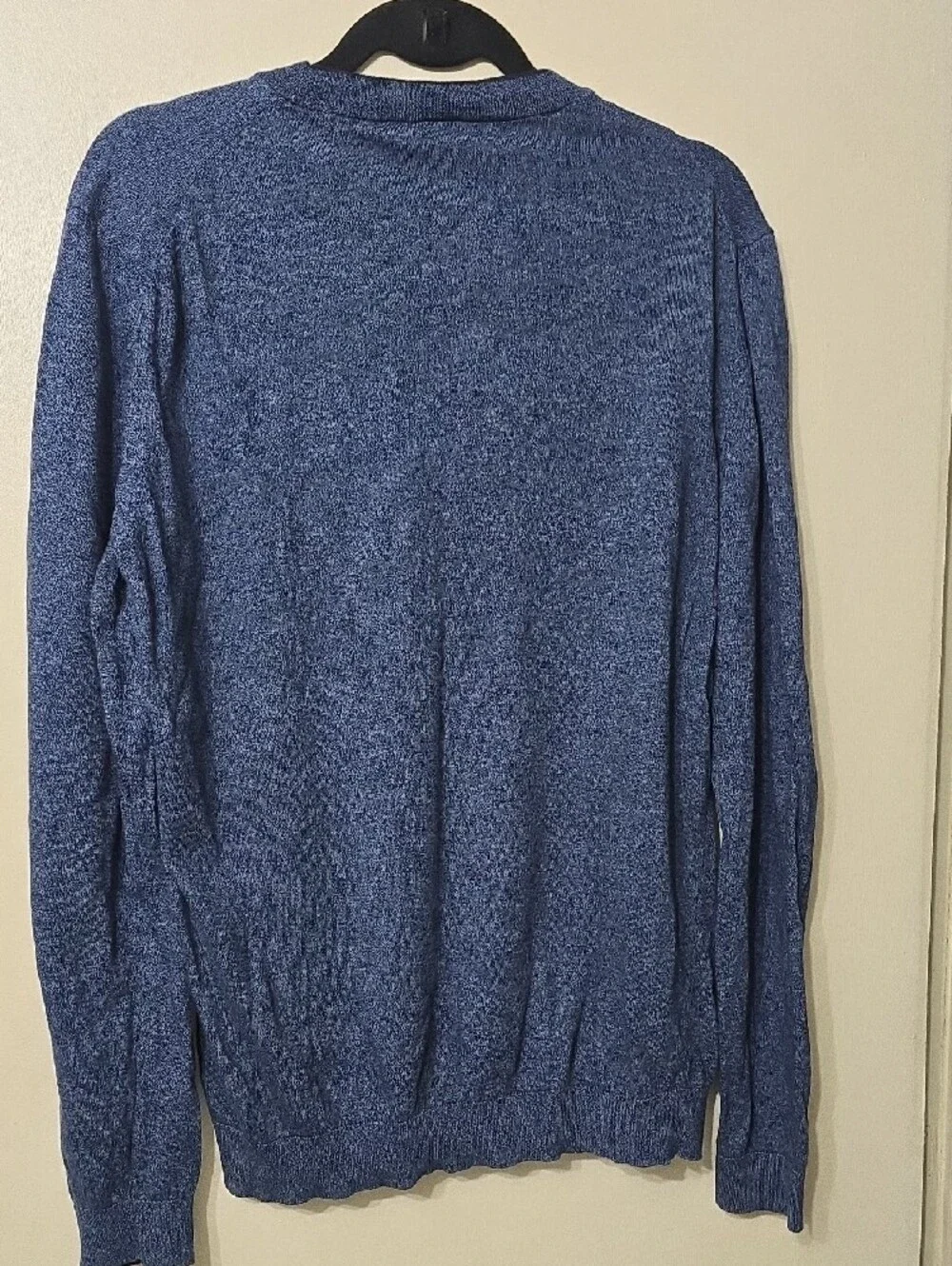Hugo Boss Men’s Heathered Blue Crewneck Sweater
